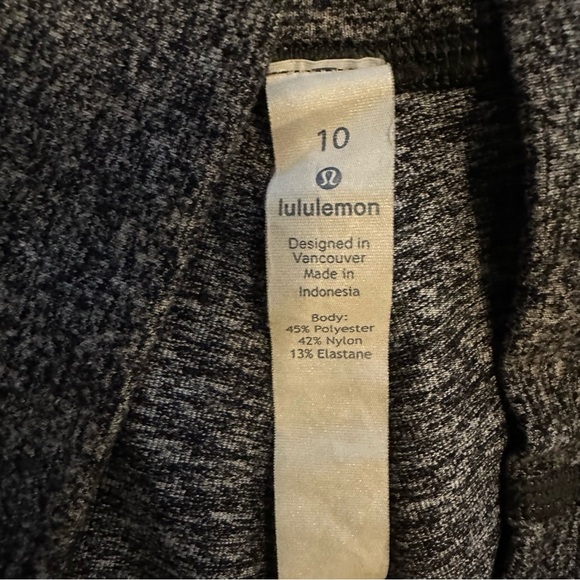 Lululemon Wunder Under Hi-Rise Tight 28 Heathered Black size 10 - Picture 7 of 10